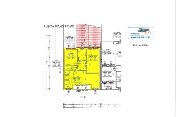 pianta piano primo - UNIFAM. A SCHIERA DI TESTA COGOLLO DEL CENGIO (VI)  